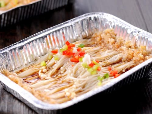 崇川锡纸烤金针菇